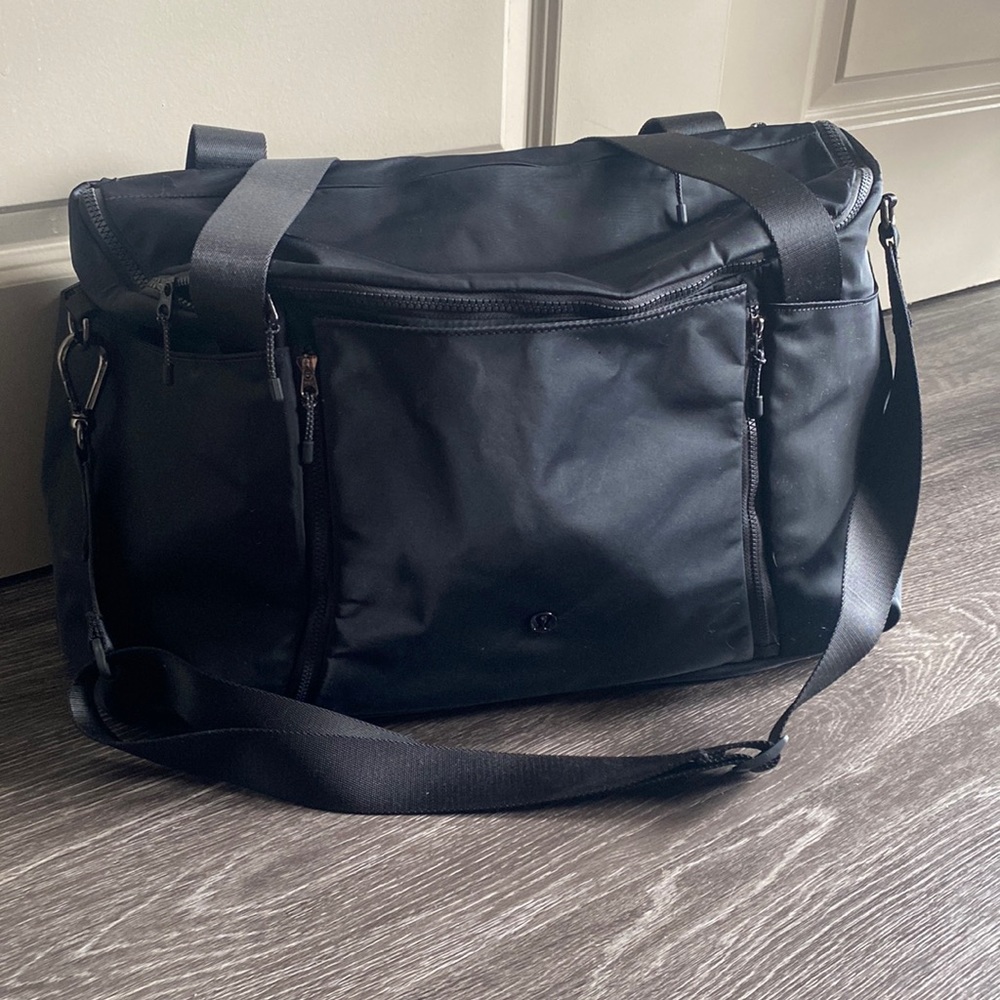 Lululemon Black Duffle Carry-On Bag